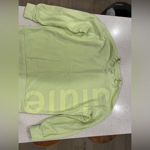 Lululemon Lime Green Crewneck Sweatshirt.
